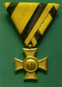"Знак за службу для нижних чинов 1-го класса" за 12 лет беспорочной службы (1890–1913)