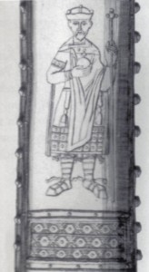 Изображение Людовика Немецкого (843-876) на ножнах "Императорского меча"
