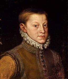 Будущий Рудольф II в молодости, во время пребывания при испанском дворе (портрет работы Альфонсо Санчеса Коэльо)