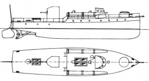 Нереализованный австрийский проект торпедного катера — 35-тонный речной торпедный бронекатер фирмы «Шлик-Николсон»