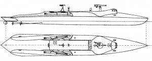 Нереализованный австрийский проект торпедного катера — 20-тонный торпедный катер Штовассера
