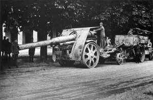 Транспортировка 15-см Geschütz (Южный фронт, 1917 г.)