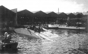 Первый пробный торпедный пуск. Пола, 2 октября 1915 г.