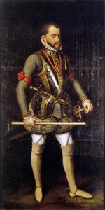 Антонис Мор «Портрет Филиппа II Испанского в доспехах» (1653)