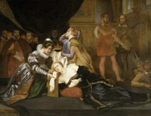 Абель де Пюжоль «Смерть королевы Шотландии Марии Стюарт, 1587» (XIX в.)