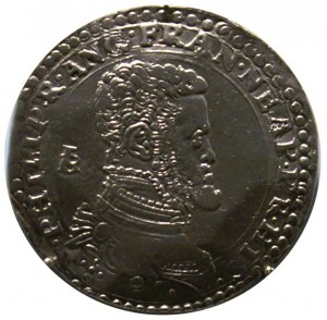 Филипп II на неаполитанском серебряном дукате