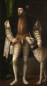 Тициан «Портрет императора Карла V с собакой» (1533 г., Музей Прадо)