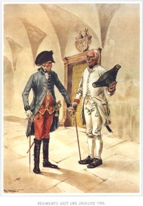 Военный инвалид (справа), 1785 г.