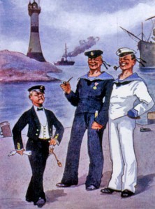 Будущий адмирал (карикатура Фрица Шоенпфлюга)