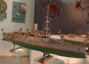 Модель SMS Budapest (Военно-исторический музей, Вена)