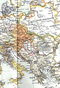 Локализация предыдущего фрагмента на карте Восточной Европы