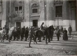 Император и король Карл инспектирует войска в Горице (29.10.1917)