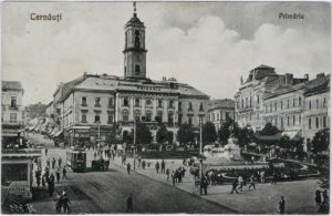 Головна площа і ратуша Чернівців. 1927 р.