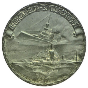 Памятная медаль, выпущенная австрийцами в честь потопления «Леона Гамбетта»