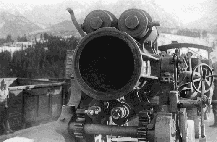 Транспортирование 30,5-см тяжелой мортиры М11 на позицию на Итальянском фронте