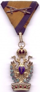 3-я степень ордена Железной Короны с «военным отличием» и «мечами»