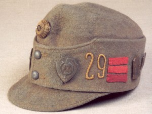 Полевое кепи модели 1916 года, принадлежавшее оберлейтенанту 29-го ландверного пехотного полка Оскару Фрицу.