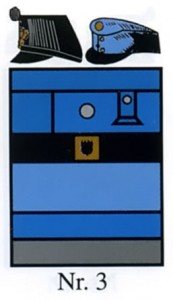 Цвета полкового парадного обмундирования (приборный цвет небесно-голубой (himmelblau), приборный металл белый)