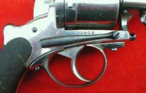 Вид на предохранитель револьвера Gasser-Kropatschek M1876