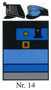 Цвета полкового парадного обмундирования (приборный цвет черный (schwarz), приборный металл желтый)