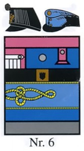 Цвета полкового парадного обмундирования (приборный цвет розовый (rosenrot), приборный металл белый)