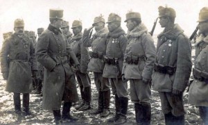Император и король Карл во время инспекционной поездки на Итальянский фронт (1917)