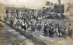Временный мост в Тахове (Tachov), 1914 г.