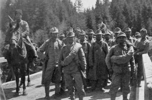 Военнопленные австро-венгры после боев в Карпатах