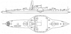 Пароход «Balaton», использовавшийся во время войны как вспомогательные канонерская лодка, тральщик и минный заградитель