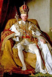 Германо-римский император Франц II в коронационном одеянии австрийского императора (как Франц I)
