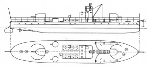 Нереализованный австрийский проект торпедного катера — 70-тонный речной торпедный бронекатер фирмы «Шлик-Николсон»