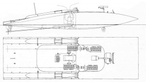 Экспериментальный торпедный катер конструкции Мюллера фон Томамюля