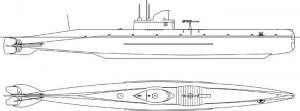 Проекции подлодки U-20