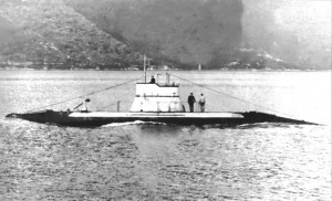 U-5 с новым ограждением рубки и 47-мм орудием (1915)
