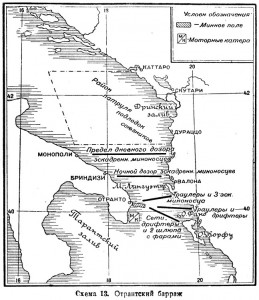 Карта Отрантского барража