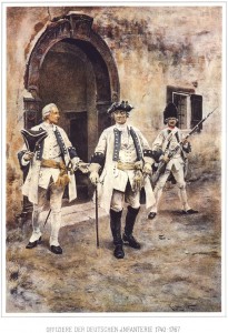 Офицеры немецкой пехоты (1740–1767)