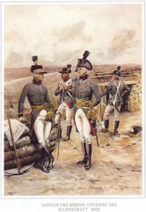 Офицеры саперов и минеров и рядовой (1800)