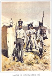 Венгерские и немецкие пехотинцы (1806)