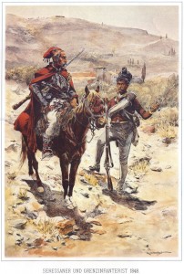 Сережанер и пехотинец-граничар (1848)