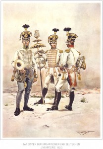 Оркестранты немецкой и венгерской пехоты (1820)