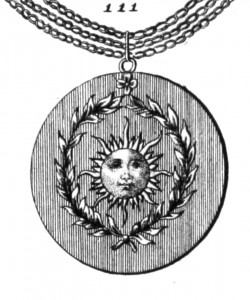 «Малый» знак «Ордена Рабынь Добродетели» (Bonanni, 1720)