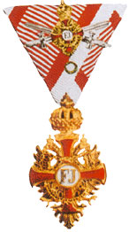 «Малое отличие» командорского креста австрийского ордена Франца Иосифа