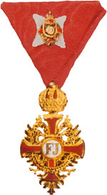 «Малое отличие» командорского креста со звездой австрийского ордена Франца Иосифа