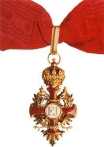 Командорский нашейный крест австрийского ордена Франца Иосифа