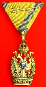 3-я степень ордена Железной Короны с военным отличием и мечами
