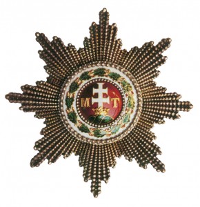 Нагрудная звезда большого креста венгерского ордена Св. Стефана