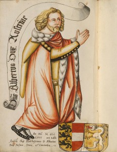 Альбрехт II Мудрый (рисунок из манускрипта 1560 г.)