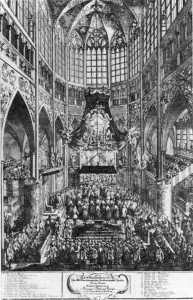 Коронация Марии Терезии королевой Богемии в Праге в 1741 г.
