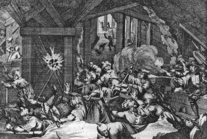Бой с турками во время осады Вены в 1683 г.