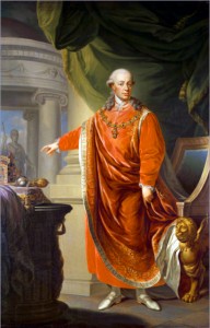 Портрет императора Леопольда II в одеянии гроссмейстера Ордена Золотого Руна (Йоган Даниэль Донат, 1806)